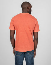 UTILITEES - 5.5oz Loopwheel Crew Neck T-Shirt - Hand Dyed Coral Pink