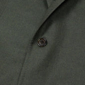 X Sartoria Carrara Jacket In Fox Bros Dark Green Worsted Flannel