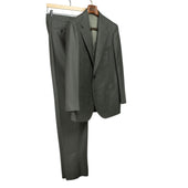 X Sartoria Carrara Jacket In Fox Bros Dark Green Worsted Flannel