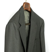 X Sartoria Carrara Jacket In Fox Bros Dark Green Worsted Flannel