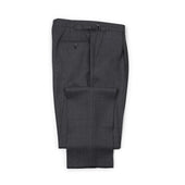 x Sartoria Carrara: side tab trousers in Drapers Five Stars/Superbio grey birdseye wool (separates)