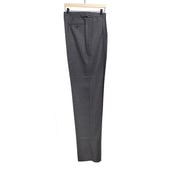 X Sartoria Carrara Side Tab Trousers In Drapers Five Stars Superbio Grey Birdseye Wool