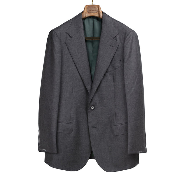 x Sartoria Carrara: jacket in Drapers Five Stars/Superbio grey birdseye wool (separates)