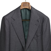 X Sartoria Carrara Jacket In Drapers Five Stars Superbio Grey Birdseye Wool