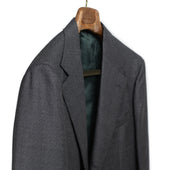 X Sartoria Carrara Jacket In Drapers Five Stars Superbio Grey Birdseye Wool