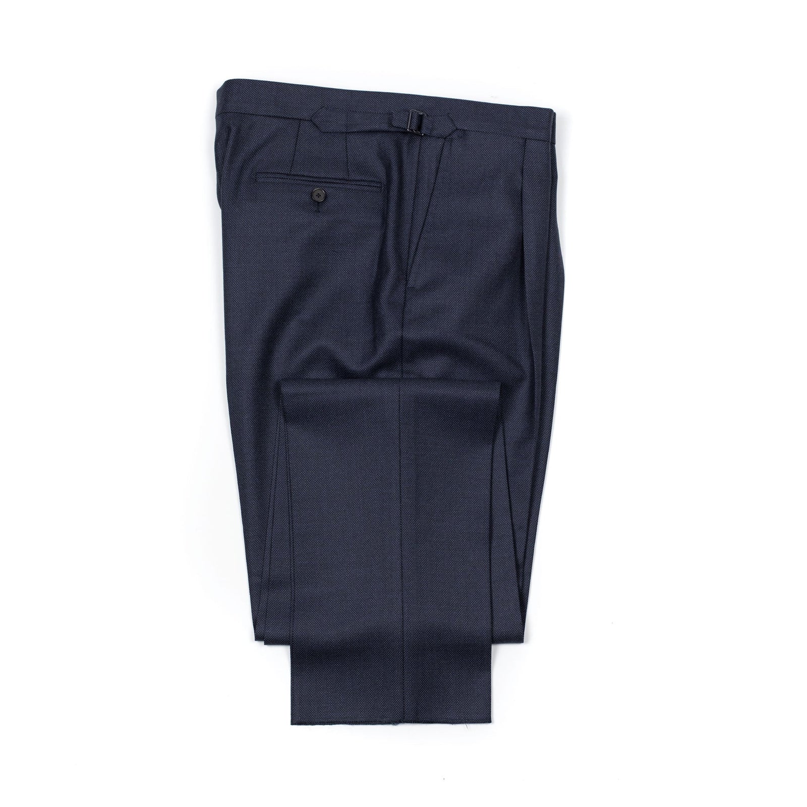 X Sartoria Carrara Side Tab Trousers In Drapers Five Stars Superbio Birdseye Wool