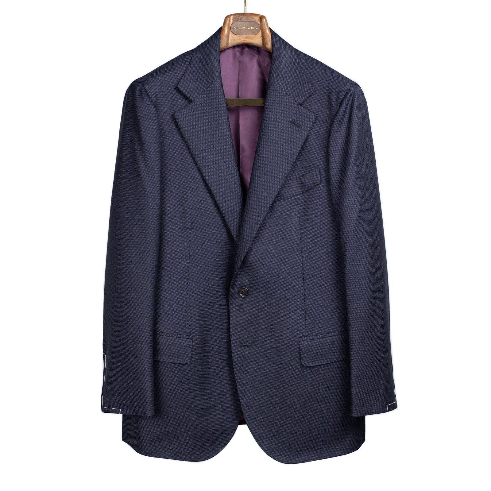 X Sartoria Carrara Jacket In Drapers Five Stars Superbio Birdseye Wool