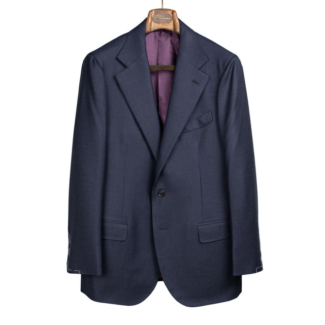 x Sartoria Carrara: jacket in Drapers Five Stars/Superbio navy birdseye wool (separates)