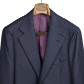 X Sartoria Carrara Jacket In Drapers Five Stars Superbio Birdseye Wool