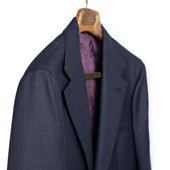 X Sartoria Carrara Jacket In Drapers Five Stars Superbio Birdseye Wool