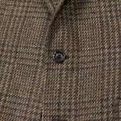X Sartoria Carrara Sport Coat In Lovat Beige Brown And Olive Tonal Plaid Tweed