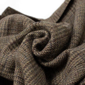 X Sartoria Carrara Sport Coat In Lovat Beige Brown And Olive Tonal Plaid Tweed
