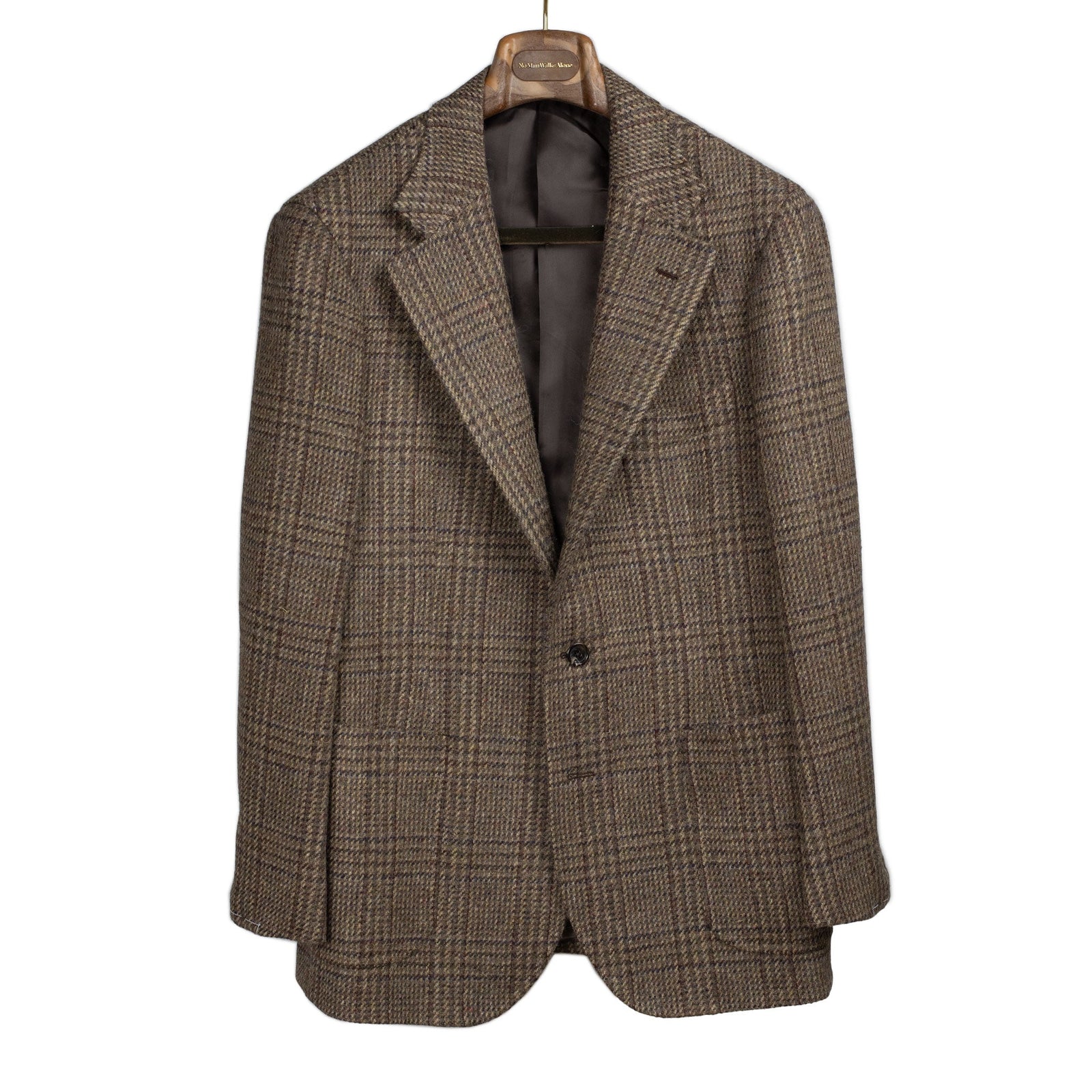 X Sartoria Carrara Sport Coat In Lovat Beige Brown And Olive Tonal Plaid Tweed