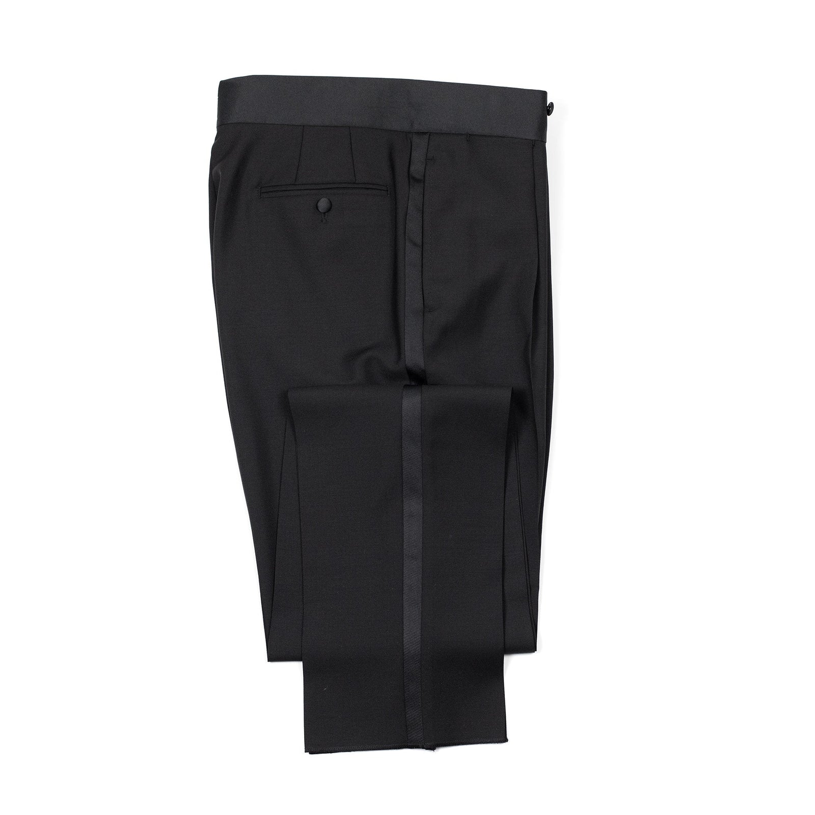 X Sartoria Carrara Tuxedo Trousers In Drapers Wool And Mohair Barathea