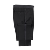 x Sartoria Carrara: tuxedo trousers in Drapers black wool and mohair barathea (separates)