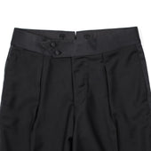 X Sartoria Carrara Tuxedo Trousers In Drapers Wool And Mohair Barathea
