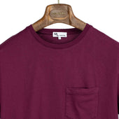 Aaktion Pocket Tee In Bordeux Cotton