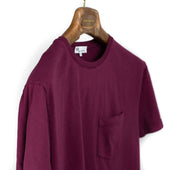 Aaktion Pocket Tee In Bordeux Cotton