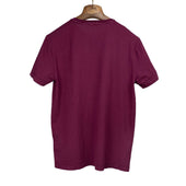 Aaktion Pocket Tee In Bordeux Cotton