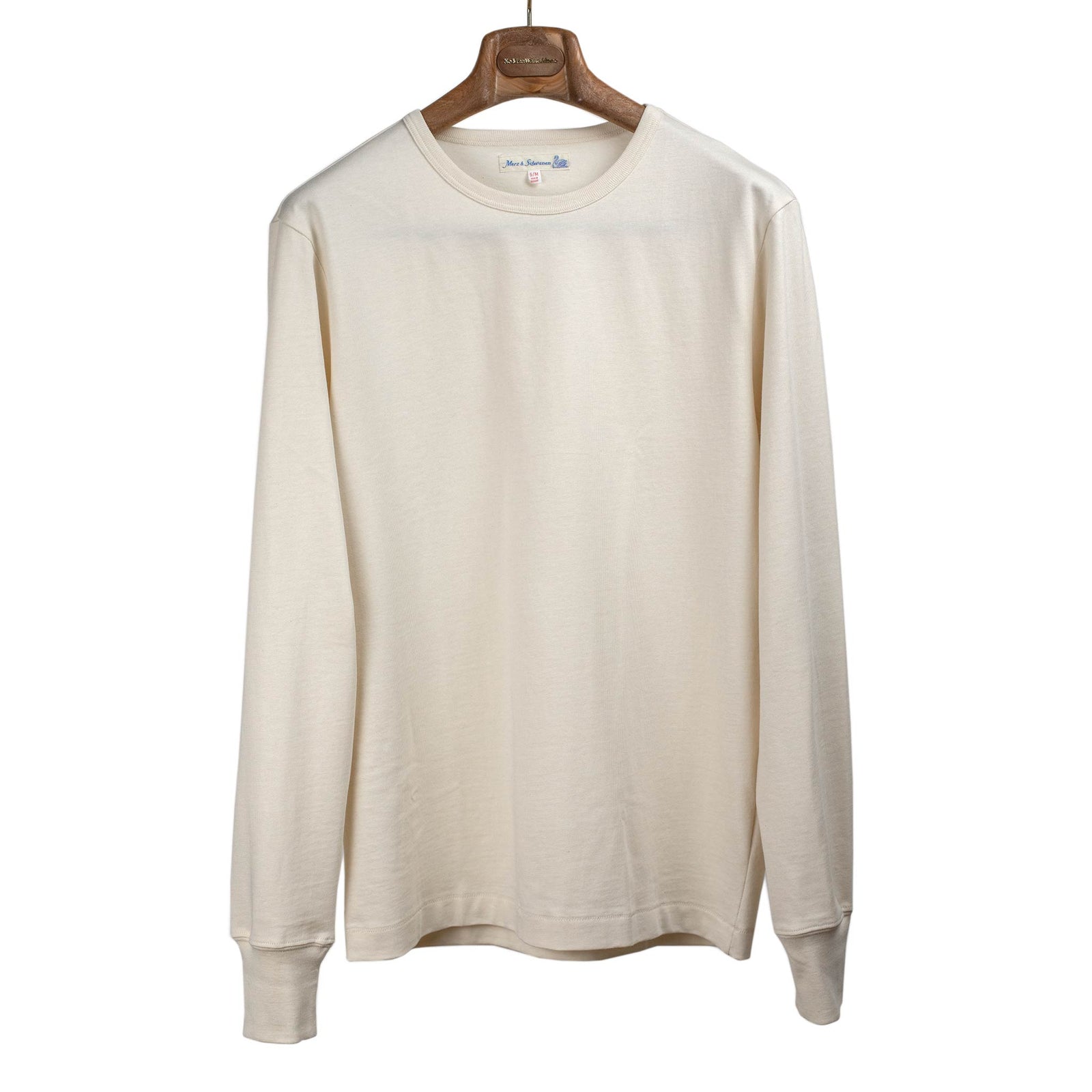 2m15ls Long Sleeve T Shirt In Natural Cotton