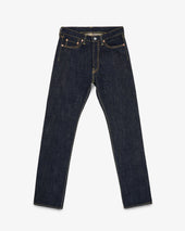 17oz Selvedge Denim Relaxed Tapered Cut Jeans - Natural Indigo