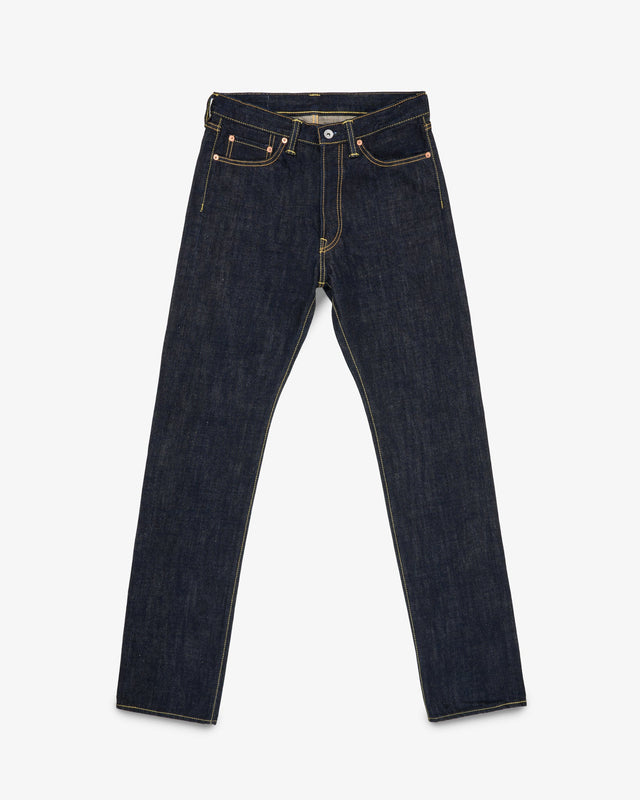 17oz Selvedge Denim Relaxed Tapered Cut Jeans - Natural Indigo
