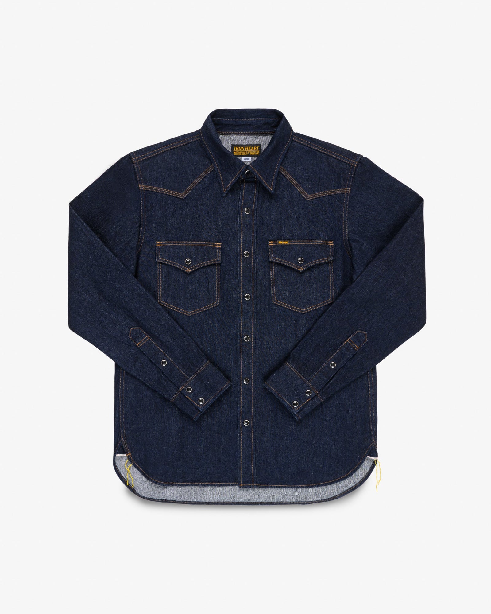 12oz Selvedge Denim Western Shirt - Indigo