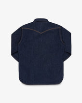 12oz Selvedge Denim Western Shirt - Indigo