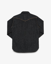 12oz Selvedge Denim Western Shirt - Black