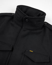 21oz Melton Wool M65 Field Jacket - Black