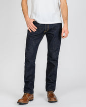 17oz Selvedge Denim Relaxed Tapered Cut Jeans - Natural Indigo