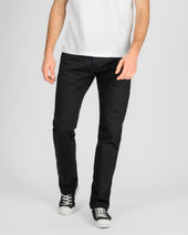 14oz Selvedge Denim Slim Tapered Cut Jeans - Black/Black