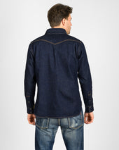 12oz Selvedge Denim Western Shirt - Indigo