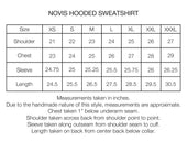 NOVIS HOODED SWEATSHIRT - CITADEL BLUE 19oz. ALL COTTON LOOPBACK TERRY FLEECE
