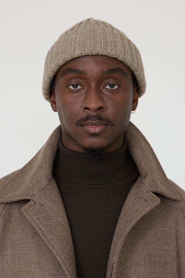 Watch Cap (Taupe Undyed Cashmere)