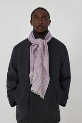 Wave Scarf (Lavender Merino Wool)
