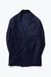 Double Breasted Shirt Jacket Wool Cashmere Flannel