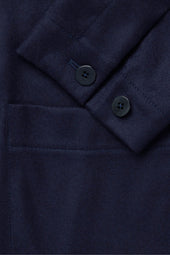 Double Breasted Shirt Jacket Wool Cashmere Flannel