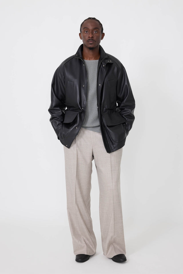 Traveler Jacket (Black Plongé Leather)