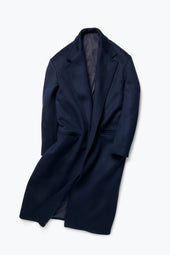 Single Breasted Overcoat Brushed Cashmere