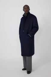 Single Breasted Overcoat Brushed Cashmere