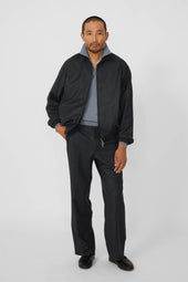 Reversible Blouson (Charcoal Wool Cashmere Flannel)