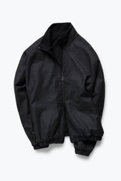 Reversible Blouson Wool Cashmere Flannel
