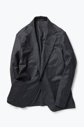 Single Breasted Shirt Jacket Wool Cashmere Flannel