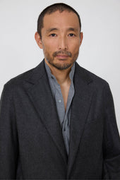 Single Breasted Shirt Jacket Wool Cashmere Flannel
