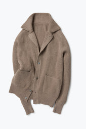 Ribbed Blouson Undyed Cashmere