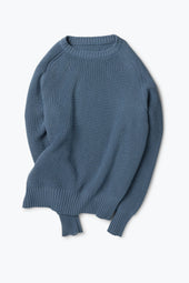Crew Neck (Washed Indigo Cashmere)