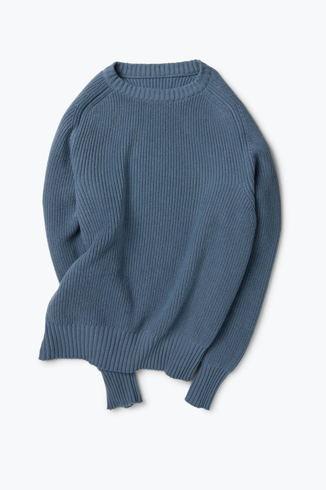 Crew Neck (Washed Indigo Cashmere)
