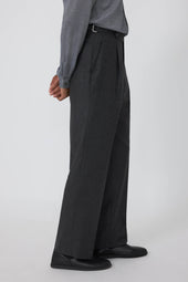 Single Pleat Trouser Wool Cashmere Flannel