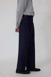 Single Pleat Trouser Wool Cashmere Flannel